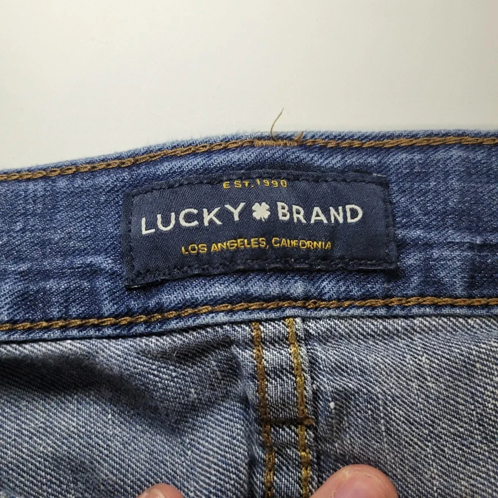 Lucky Brand 221 Straight Leg Mens Blue Denim Jeans 36x30